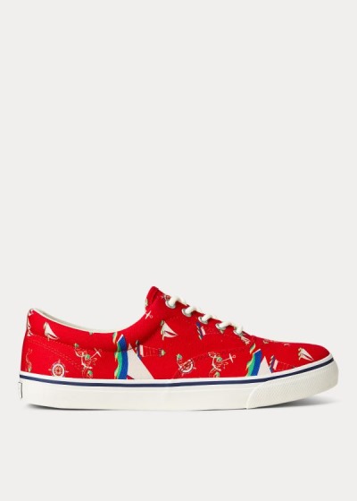 Polo Ralph Lauren Harpoon Lærred Sneakers Herre Danmark (KUOEX0365)